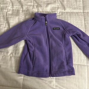 Columbia fleece zip up jacket purple size 18-24 months